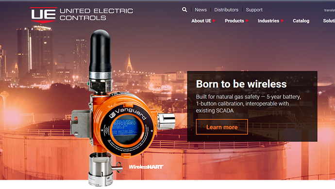 United Electric Controls new website