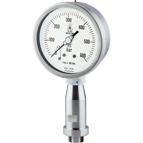 Pressure gauges for homogenisers