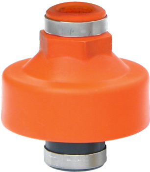 All plastic design diaphragm seal