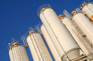 Bulk products level measurement in silos