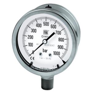 Safety stainless steel pressure gauges