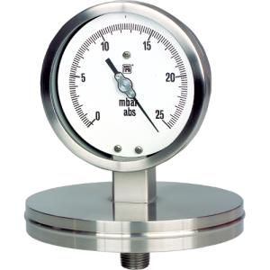 Diaphragm pressure gauges for absolute pressure