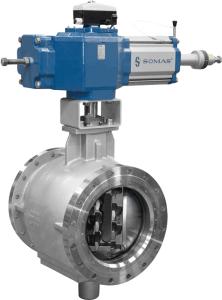 Ball segment valves